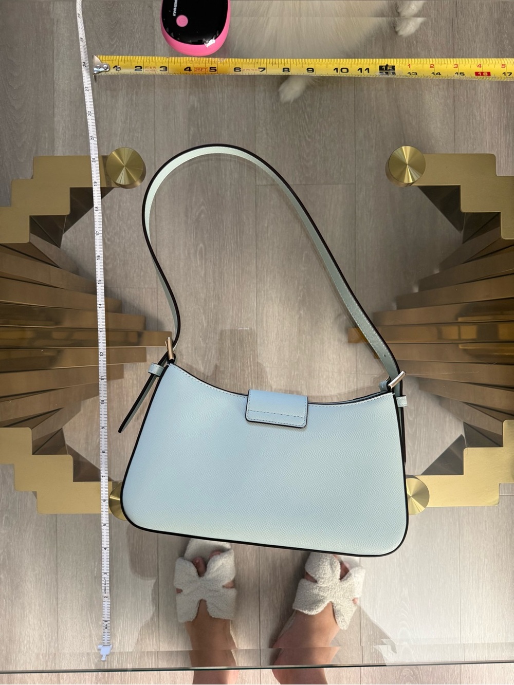 kate spade Light Blue Daisy Applique Shoulder Bag - Picture 3 of 5
